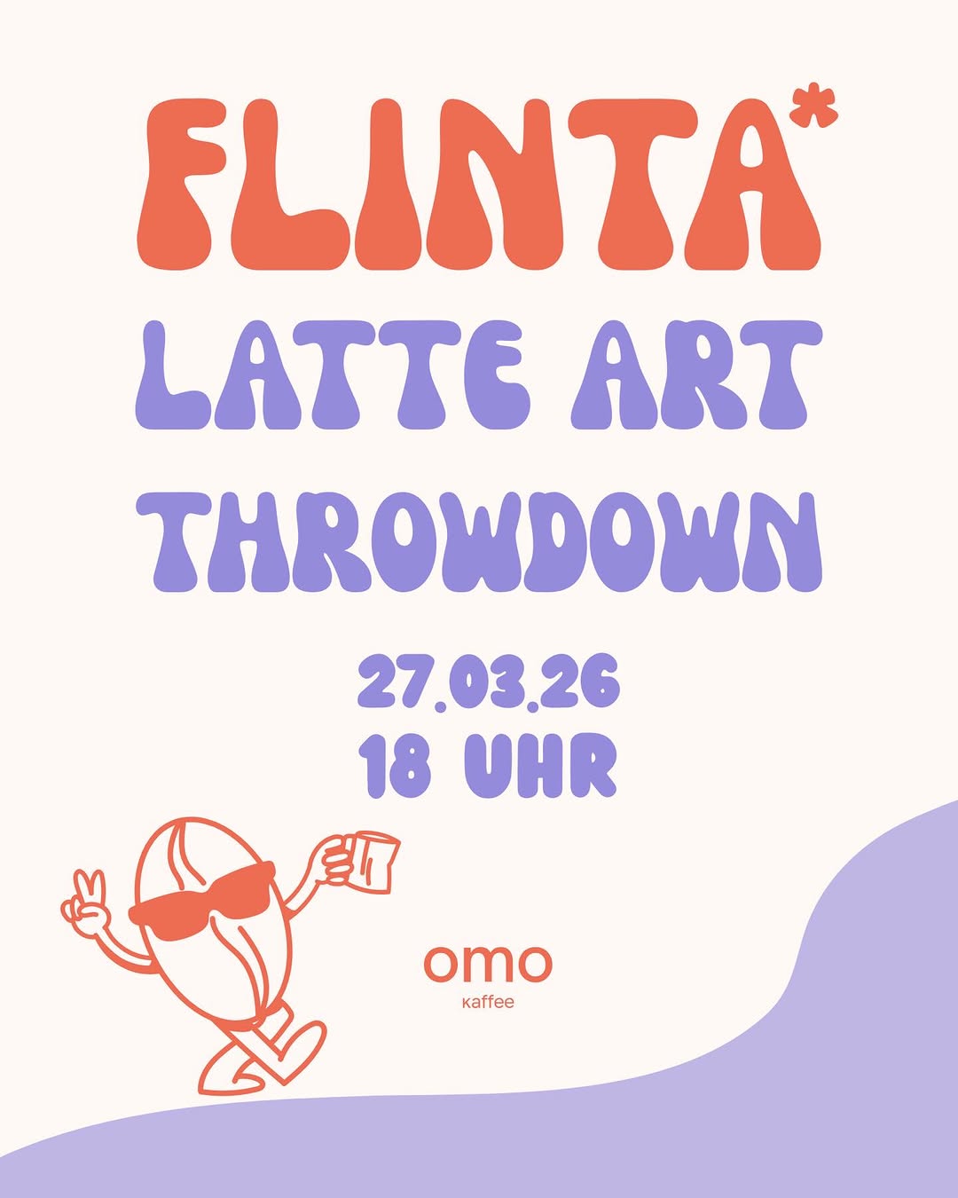 FLINTA* Latte Art Throwdown ✨

Mit diesem Throwdown möchten wir FLINTA*-Baristi in der Specialty-Coffee-Szene sichtbar machen und feiern, da…